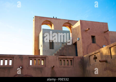 Superbe architecture de style marocain à Mopti, dans le pays des Dogons Banque D'Images