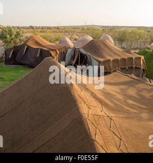 Tentes à Essaouira au Maroc Banque D'Images