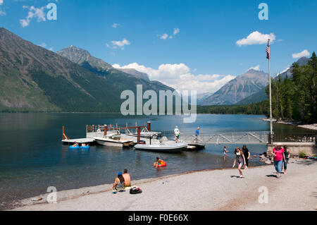 Lake McDonald dans le Glacier National Park, Montana, USA. Banque D'Images