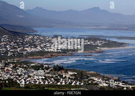 Voir d'Hermanus sur la Garden Route à Western Cape, Afrique du Sud Banque D'Images