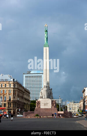 Monument de la liberté à Riga, Lettonie Banque D'Images