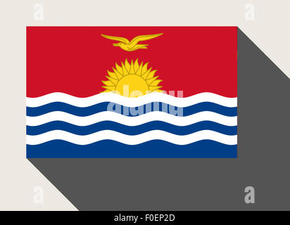 Drapeau Kiribati dans télévision web design style. Banque D'Images