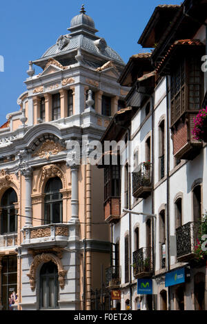 De l'architecture,région,Llanes Asturias,le nord de l'Espagne,Europe Banque D'Images