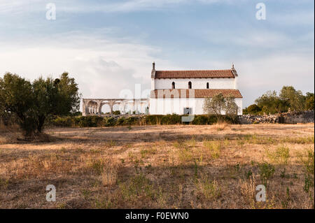 Mednjan, Istrie, Croatie. 8c l'église romane Saint Fosca, lieu de pèlerinage, célèbre pour ses pouvoirs de guérison et de l'énergie Banque D'Images