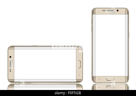 Samsung Galaxy S6 bord plus Banque D'Images