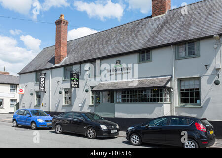 La tête de sanglier, hôtel public house à Bishop's Castle, Shropshire Banque D'Images