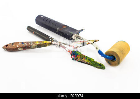 Outils de peinture. Banque D'Images