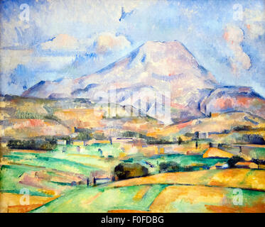Paul Cézanne (Aix en Provence (FR) 1839-1906) La Montagne Sainte Victoire, c 1888 huile sur toile Banque D'Images