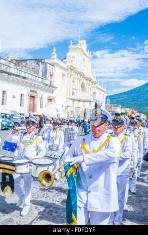 Le Saint Patron de l'Antigua procession annuelle à Antigua Guatemala Banque D'Images