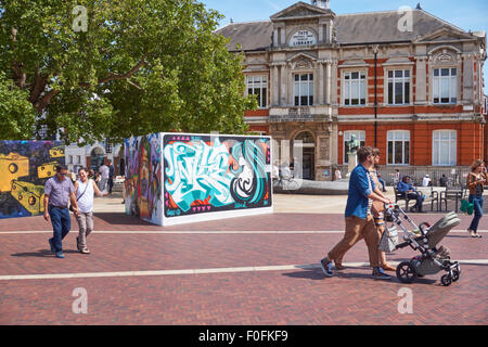 Bibliothèque de Brixton , , Londres Angleterre Royaume-Uni UK Banque D'Images
