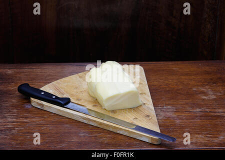 Caciocavallo, italienne, fromage italien fromage provola, whit cutter Banque D'Images