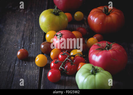 Assortiment de tomates Banque D'Images