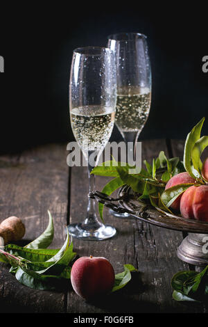 La direction générale des pêches sur le champagne Banque D'Images