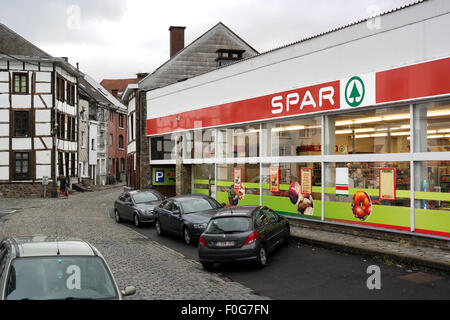 SPAR supermarché à Stavelot, Belgique Banque D'Images