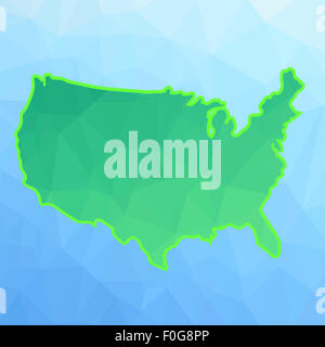 Carte de l’Amérique Banque D'Images