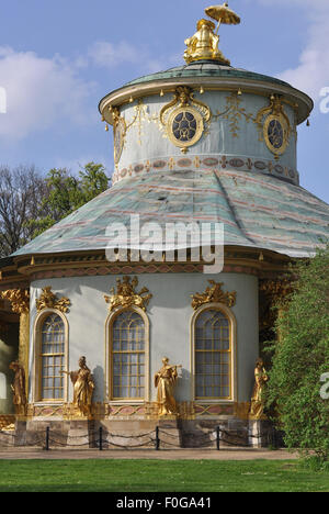 Chambre Chinoise, Potsdam Sanssouci, 18e siècle, Brandebourg, Allemagne Banque D'Images