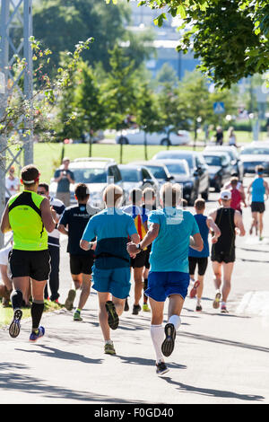 Marathon de la ville de Helsinki 2015 Banque D'Images