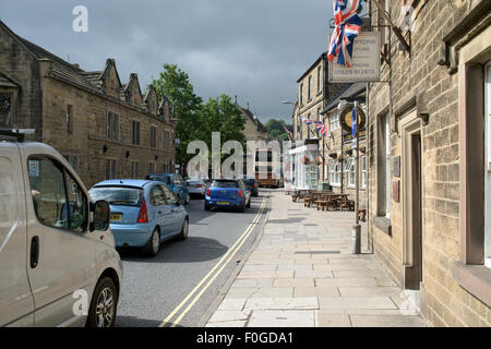 Marché de la ville de Bakewell, Derbyshire, Royaume-Uni. Banque D'Images