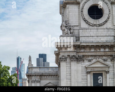 D'autres vues de la cathédrale St Paul à Londres, Angleterre Banque D'Images