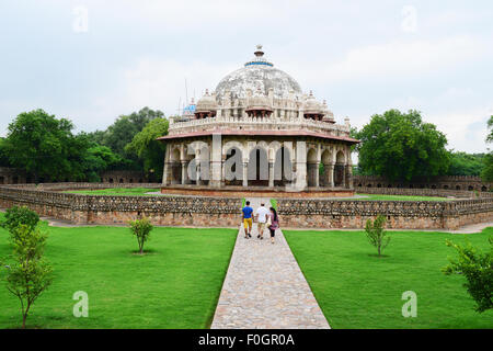 Isa Khan tombe monument à Delhi Inde Isa Khan's garden tomb complex mausolée construit en 1547 Banque D'Images