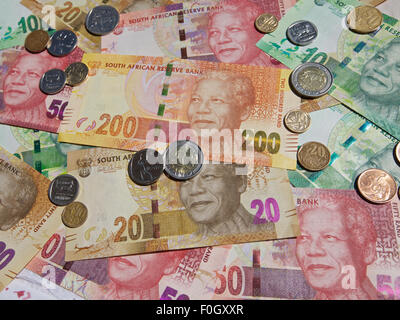 Nelson Mandela de nouveaux billets de banque imprimés novembre 2012, Afrique du Sud Banque D'Images
