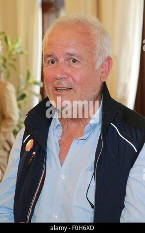 Patrick Tambay lors d'une réception d'une Formule 1 Exposition photo à l'hôtel de ville. L'ancien pilote de Formule 1 est souffrant de la maladie de Parkinson. Avec : Patrick Tambay Où : Graz, Autriche Quand : 12 Oct 2015 Banque D'Images