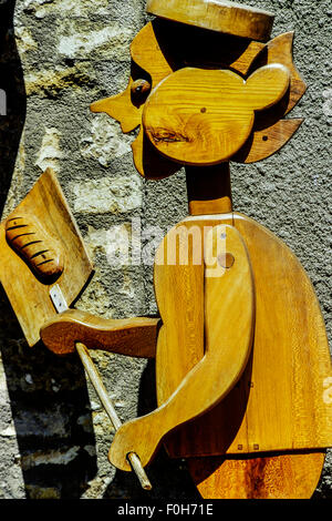 Enseigne en pain. Vezelay. La Bourgogne. France Banque D'Images