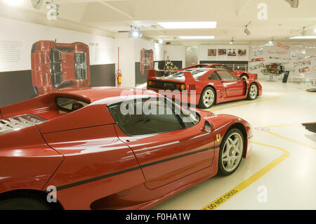 Musée Ferrari (Musée Ferrari à Maranello, Italie). Ferrari F40. Banque D'Images