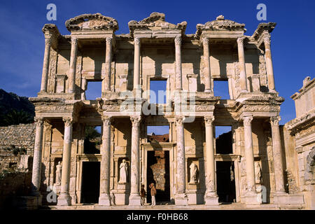 La Turquie, Ephèse, bibliothèque de Celsus Banque D'Images