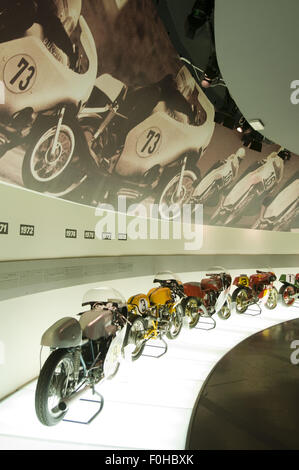 Musée Ducati et l'usine de Bologne, en Italie. Banque D'Images