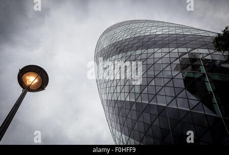 À plus à 30 St Mary Axe Banque D'Images