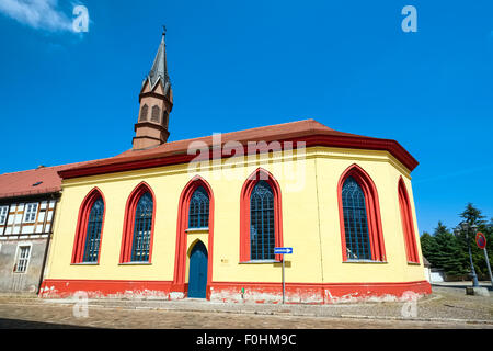 Église Landkirche Lieberose, Brandebourg, Allemagne Banque D'Images