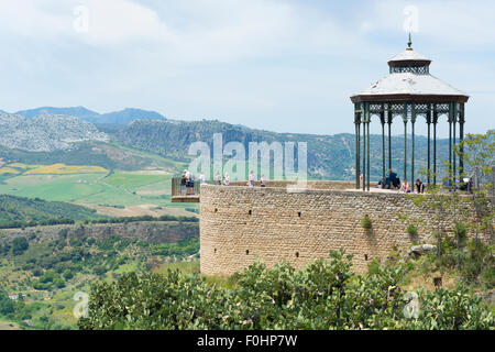 L'Alameda del Tajo de Ronda en Andalousie, Espagne Banque D'Images