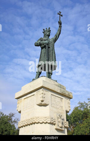 Monument de Stefan cel Mare si Sfant (Stefan le Grand et saint) dans le centre de Chisinau, Moldova Banque D'Images
