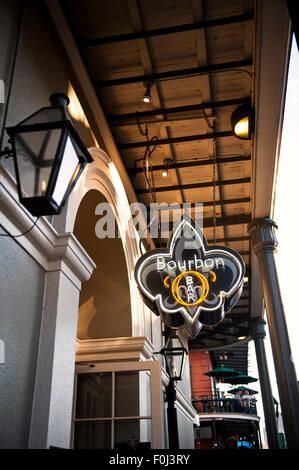 Bourbon O Bar, un restaurant et un bar dans le quartier français, la Nouvelle Orléans, Louisiane. Banque D'Images