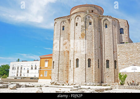 L'ancienne église byzantine de Saint Donatus à Zadar Croatie Banque D'Images