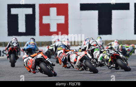 Brno, République tchèque. Août 16, 2015. Grand Prix de la République tchèque 2015, MotoGP, en République tchèque, le 16 août, Brno, République tchèque. Credit : Lubos Pavlicek/CTK Photo/Alamy Live News Banque D'Images