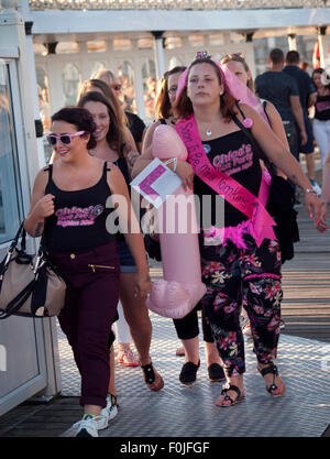 Un hen party vient à Brighton Banque D'Images