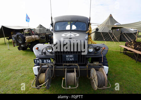 'L'armée américaine équipe fil' camion depuis la seconde guerre mondiale 2 Banque D'Images