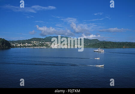 La Grande Terre de la mer ville Mamoudzou Mayotte, archipel des Comores, de l'Océan Indien Banque D'Images