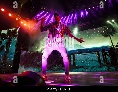 Indianapolis, Indiana, USA. Août 15, 2015. CHRIS BROWN doit effectuer à Klipsh Music Center à Indianapolis, Indiana le 15 août 2015 © Lora Olive/ZUMA/Alamy Fil Live News Banque D'Images