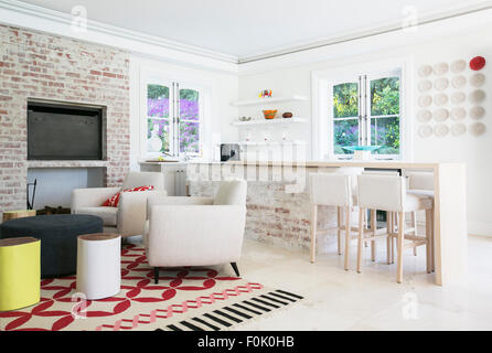 Home Vitrine plan d'étage ouvert Banque D'Images