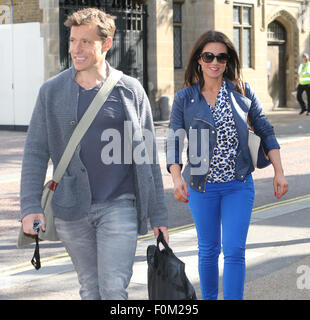 Susanna Reid et Ben Shepherd à l'extérieur de l'ITV studios comprend : Susanna Reid, Ben Shepherd où : London, Royaume-Uni Quand : 17 Oct 2015 Banque D'Images