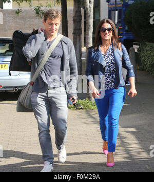 Susanna Reid et Ben Shepherd à l'extérieur de l'ITV studios comprend : Susanna Reid, Ben Shepherd où : London, Royaume-Uni Quand : 17 Oct 2015 Banque D'Images