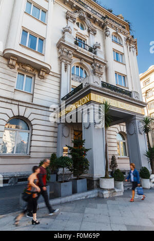 Carlton Hotel. Moyua square. Bilbao. Gascogne, Espagne, Europe Banque D'Images