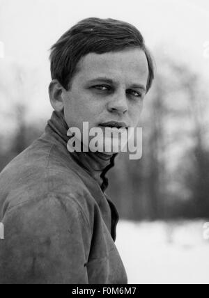 Kinski, Klaus, 18.10.1926 - 23.11.1991, acteur allemand, portrait, années 1950, Banque D'Images