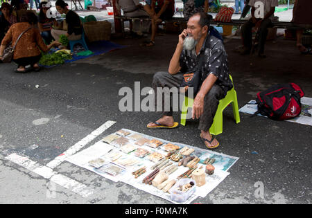 Gaya Street Sunday Market, Kota Kinabalu Sabah Malaisie Banque D'Images