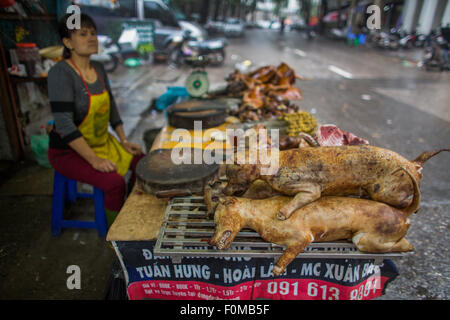 Chien est un mets au Vietnam Banque D'Images