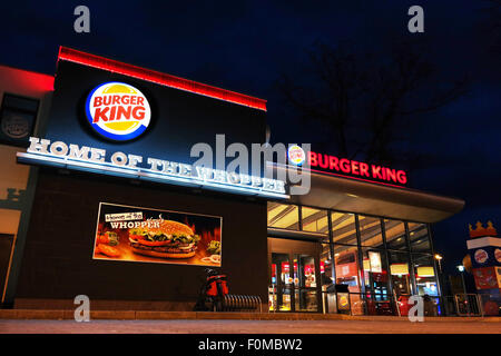 Burger King restaurant fast-food en Allemagne Banque D'Images