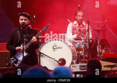 Auftritt der Band 'Shantel et le Bucovina Club Orkestar" Franzoesiches - Deutsch Fest vor dem Brandenburger Tor, 11. Juli 2015 Banque D'Images